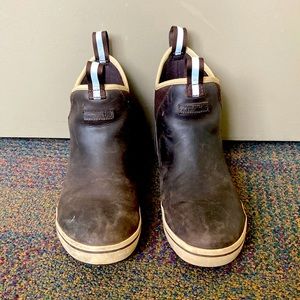 XTRATUF Men’s Waterproof Leather Ankle Waterproof Deck Boot Sz 9
